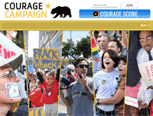 Tablet Screenshot of couragecampaign.org